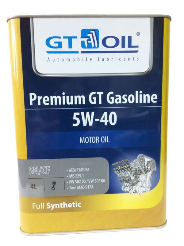 GT-Oil Premium GT Gasoline 5W-40